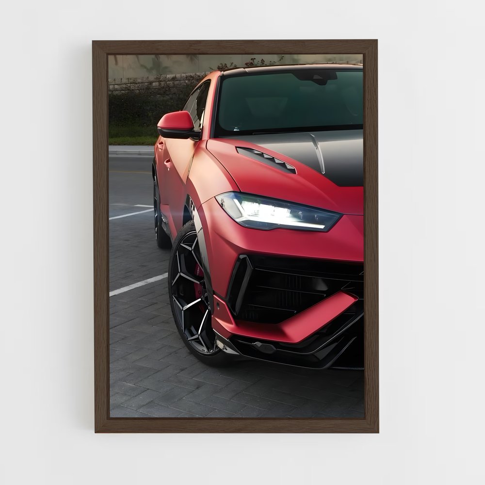 Poster Urus Rouge Passion – affiche Lamborghini (vue 5)